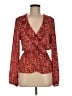 Max Studio 100% Polyester Red Long Sleeve Blouse Size M - photo 1