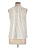 Love Scarlett Stripes Ivory Sleeveless Blouse Size L - photo 1