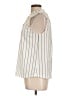 Love Scarlett Stripes Ivory Sleeveless Blouse Size L - photo 5