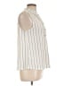 Love Scarlett Stripes Ivory Sleeveless Blouse Size L - photo 4