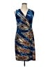 Robbie Bee Print Blue Cocktail Dress Size XL - photo 1