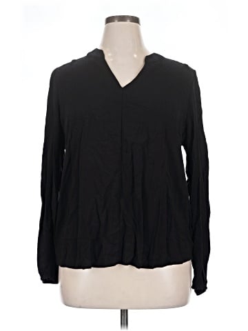 Peace Love World Long Sleeve Blouse (view 1)