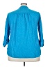 New Directions Blue 3/4 Sleeve Button-Down Shirt Size 3X - photo 2