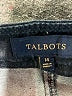 Talbots Solid Black Denim Skirt Size 14 - photo 4