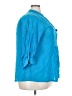 New Directions Blue 3/4 Sleeve Button-Down Shirt Size 3X - photo 4
