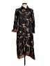 Zara Basic 100% Polyester Paisley Black Casual Dress Size M - photo 1