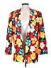 Evan Picone 100% Rayon Floral Red Blazer Size 4 - photo 1