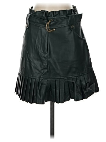 Zara Faux Leather Skirt (view 1)