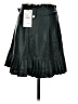 Zara 100% Polyester Black Teal Faux Leather Skirt Size S - photo 2