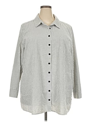 D&Co. 3/4 Sleeve Button-Down Shirt (view 1)