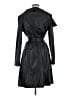 Love Tree 100% Polyurethane Black Trenchcoat Size M - photo 2