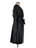 Love Tree 100% Polyurethane Black Trenchcoat Size M - photo 4