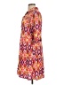 Millenium 100% Rayon Print Orange Casual Dress Size L - photo 5