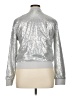 Say What? 100% Polyester Metallic Silver Jacket Size XL - photo 2