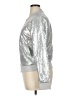 Say What? 100% Polyester Metallic Silver Jacket Size XL - photo 5