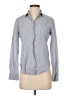 Vince. 100% Cotton Stripes Gray Long Sleeve Button-Down Shirt Size 2 - photo 1