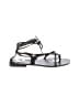 Fendi 100% Leather Black Sandals Size EU 39 - photo 1