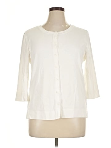 White Stag 3/4 Sleeve Button-Down Shirt (view 1)