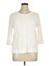 White Stag Ivory 3/4 Sleeve Button-Down Shirt Size XL - photo 1