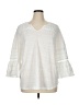 Ruby Rd. Ivory 3/4 Sleeve T-Shirt Size XL - photo 1