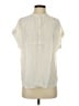Point Sur 100% Viscose Ivory Short Sleeve Blouse Size XS - photo 1