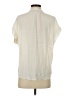 Point Sur 100% Viscose Ivory Short Sleeve Blouse Size XS - photo 2
