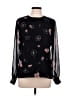 Pendleton 100% Polyester Black Long Sleeve Blouse Size 8 - photo 1
