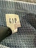 Gap 100% Cotton Solid Blue Pullover Sweater Size XL - photo 7