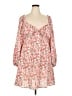 Missguided 100% Polyester Floral Red Casual Dress Size 18 - photo 1