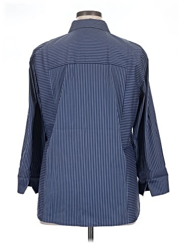 Lafayette 148 New York 3/4 Sleeve Button-Down Shirt (view 2)