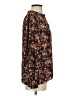 Status by Chenault 100% Polyester Floral Brown Long Sleeve Blouse Size S - photo 4