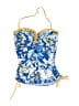 Tommy Bahama Floral Blue Swimsuit Top Size S - photo 1
