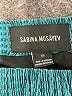 Sabina Musayev 100% Polyester Chevron-herringbone Teal Casual Skirt Size XS - photo 4