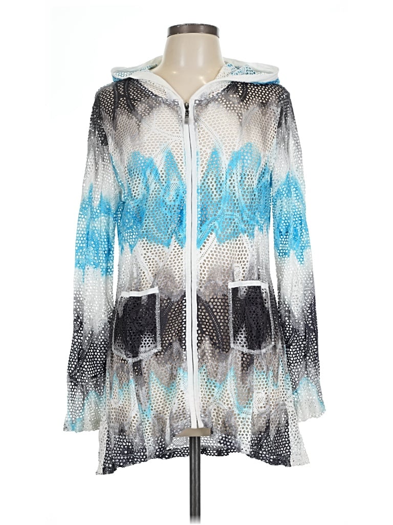 Pre-owned Alberto Makali Poncho In Silver