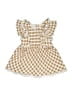 Matilda Jane Checkered-gingham Tan Dress Size 8 - photo 1