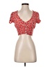 Forever 21 100% Rayon Red Short Sleeve Top Size S - photo 1