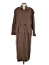 Gallery 100% Nylon Brown Trenchcoat Size 8 - photo 1