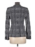 Carlisle 100% Silk Tweed Checkered-gingham Gray Silk Blazer Size 6 - photo 2