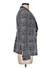 Carlisle 100% Silk Tweed Checkered-gingham Gray Silk Blazer Size 6 - photo 4
