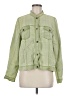 Christopher & Banks Solid Green Long Sleeve Button-Down Shirt Size M - photo 1
