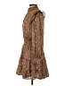 Heartloom 100% Polyester Paisley Brown Casual Dress Size S - photo 5