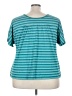 Basic Editions Teal Short Sleeve T-Shirt Size 3X - photo 2