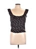 Free People 100% Polyester Black Sleeveless Blouse Size L - photo 1