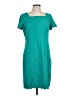 Talbots Solid Teal Casual Dress Size 12 - photo 1