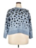 Nine West Animal Print Blue Pullover Sweater Size XXL Petite - photo 1