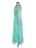 Self-Portrait 100% Polyester Teal Blue Cocktail Dress Size 2 - photo 5
