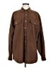 Haband! 100% Polyester Brown Long Sleeve Blouse Size L - photo 1
