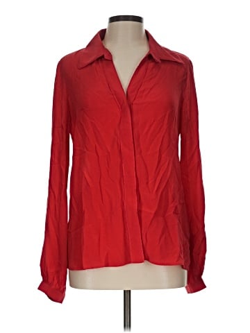 Harlyn Long Sleeve Silk Top (view 1)