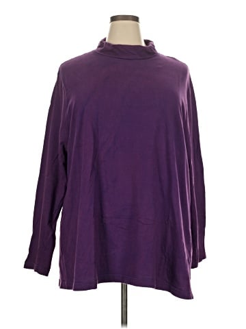 Ulla Popken Long Sleeve Turtleneck (view 1)