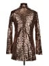 Charlotte Russe 100% Polyester Metallic Gold Jacket Size XS - photo 2